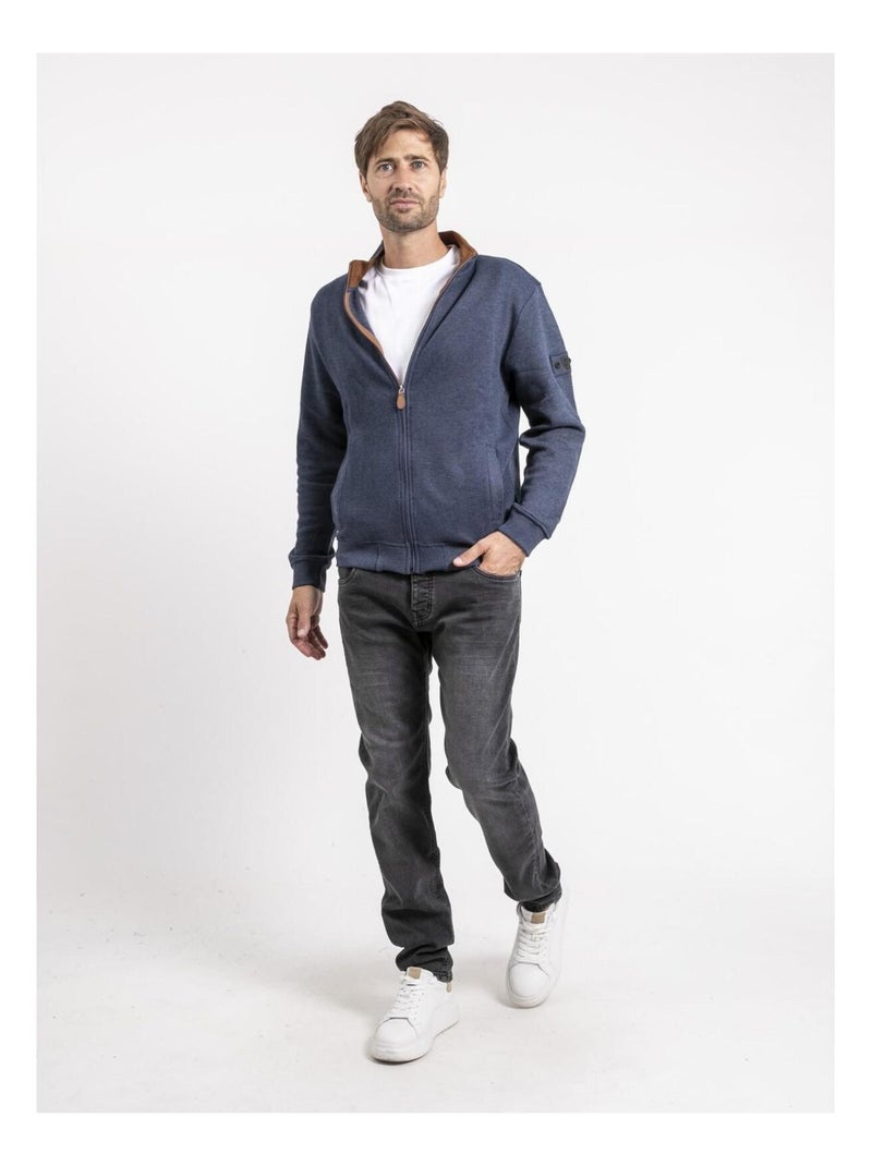 Chaleco con cremallera WILFOX Azul marino - Kiabi