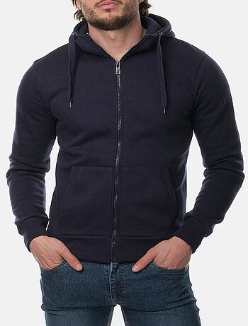 Chaleco con cremallera y capucha