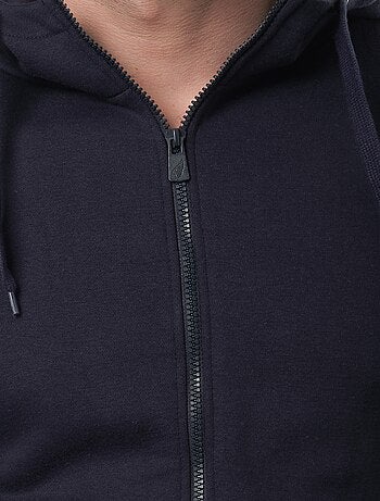 Chaleco con cremallera y capucha