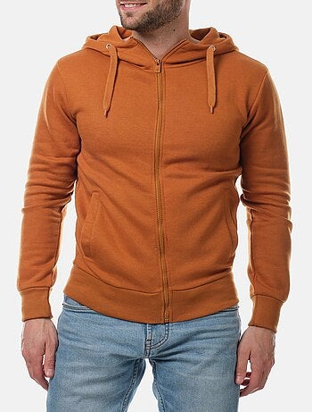 Chaleco con cremallera y capucha