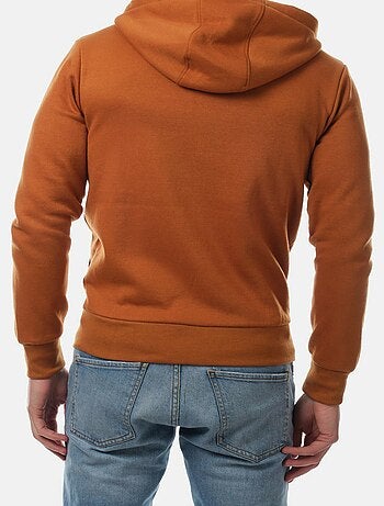 Chaleco con cremallera y capucha