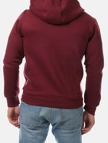 Chaleco con cremallera y capucha