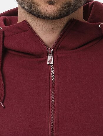 Chaleco con cremallera y capucha