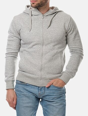 Chaleco con cremallera y capucha