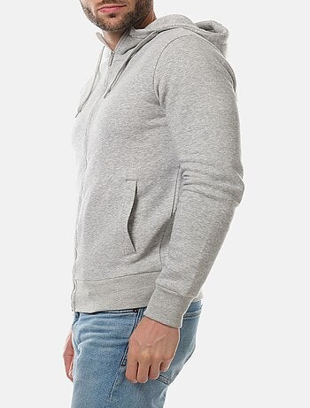 Chaleco con cremallera y capucha