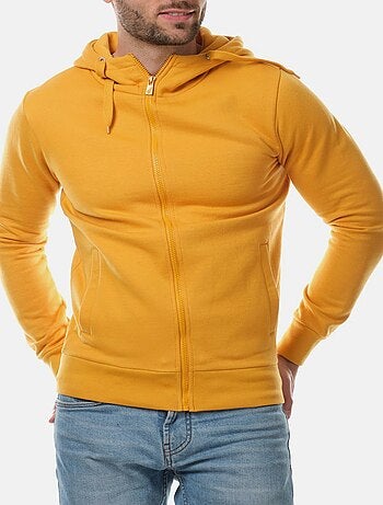 Chaleco con cremallera y capucha