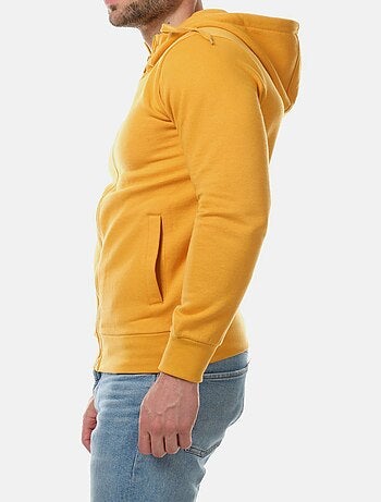 Chaleco con cremallera y capucha