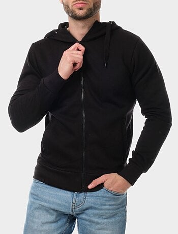 Chaleco con cremallera y capucha