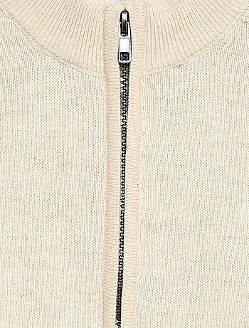 Chaleco con cremallera y cuello alto