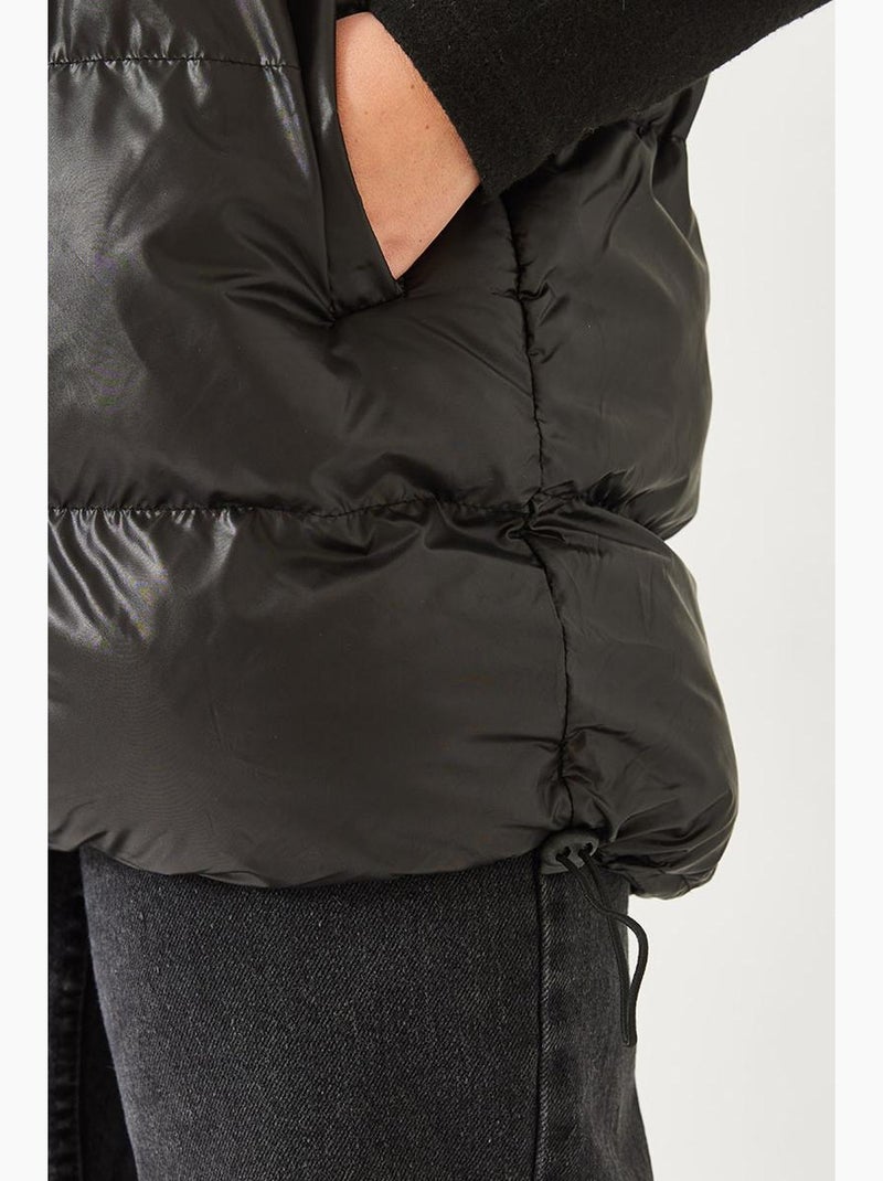 Chaleco con doble bolsillo y cremallera lucci Negro - Kiabi