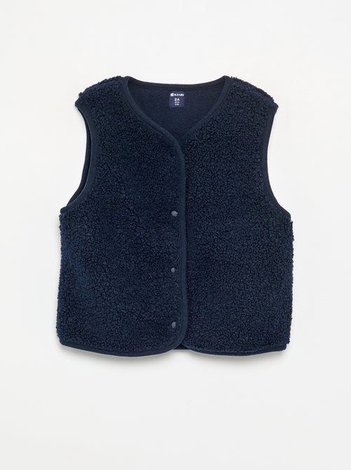 Chaleco con efecto borreguito - Kiabi