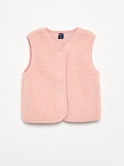 Chaleco con efecto borreguito - Kiabi