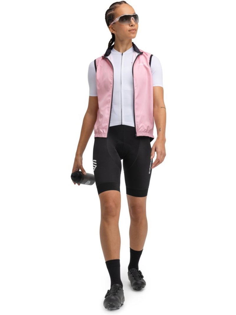 Chaleco cortavientos ciclismo mujer ciclismo mujer v1-w berthel Rosa - Kiabi