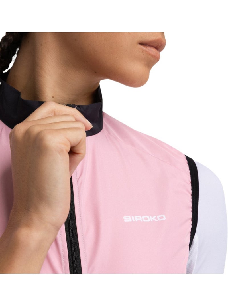 Chaleco cortavientos ciclismo mujer ciclismo mujer v1-w berthel Rosa - Kiabi