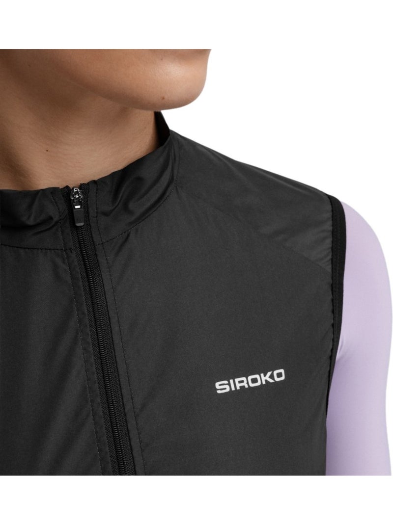 Chaleco cortavientos ciclismo mujer ciclismo mujer v1-w blaast Negro - Kiabi