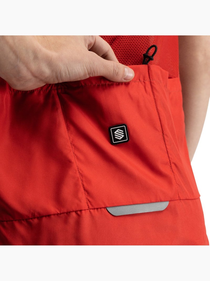 Chaleco cortavientos ciclismo mujer ciclismo mujer v1-w cordal Rojo - Kiabi