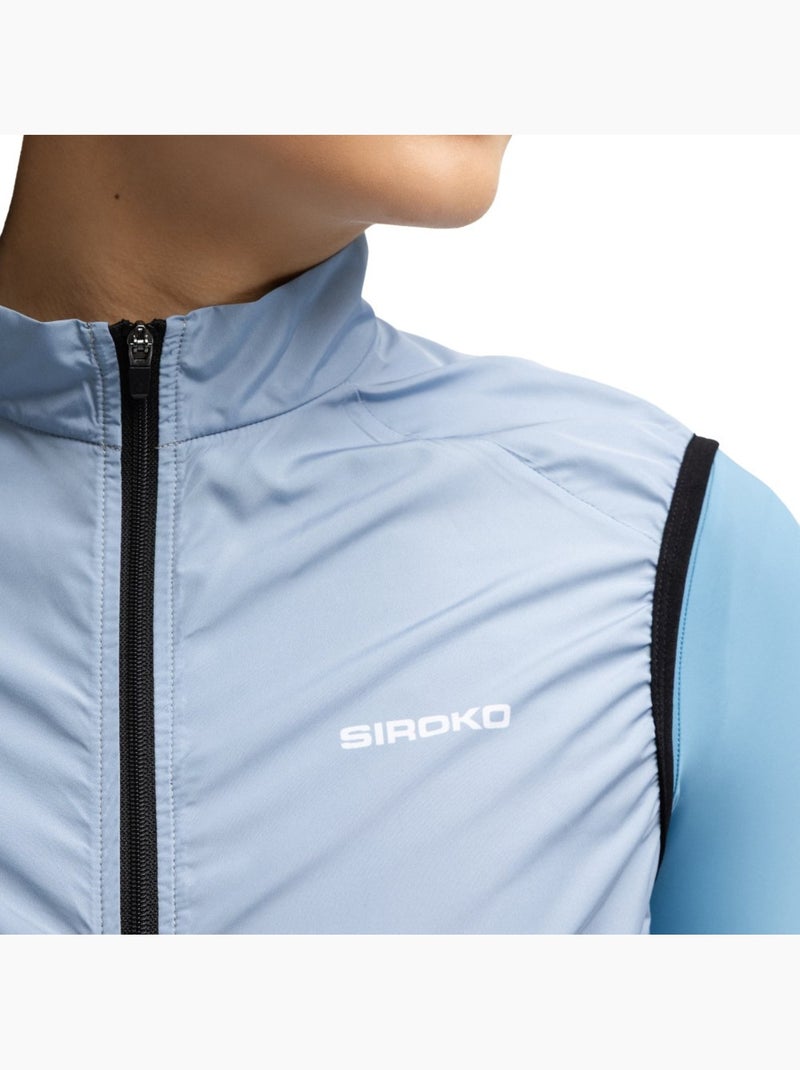 Chaleco cortavientos ciclismo mujer ciclismo mujer v1-w klausen Azul - Kiabi