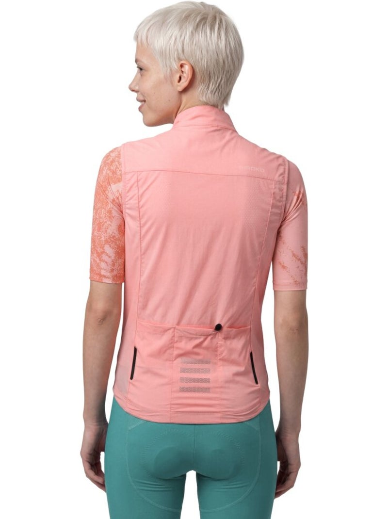 Chaleco cortavientos ultraligero ciclismo mujer mujer v2-w breeze Coral - Kiabi