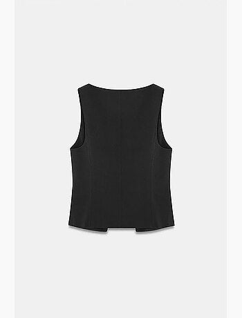 Chaleco crop entallado dilvin
