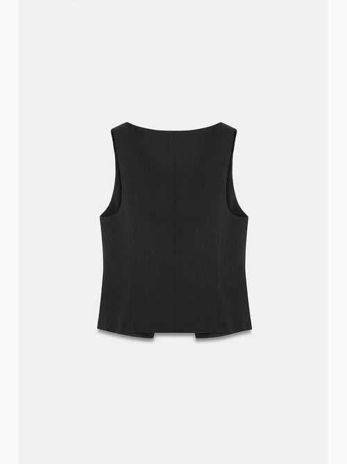 Chaleco crop entallado dilvin - Kiabi Chaleco crop entallado dilvin - Kiabi