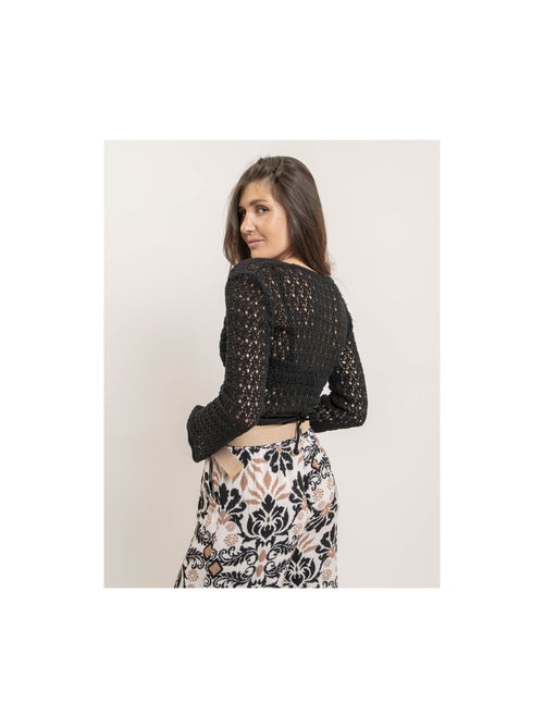 Chaleco cruzado de crochet KASSIE - Kiabi