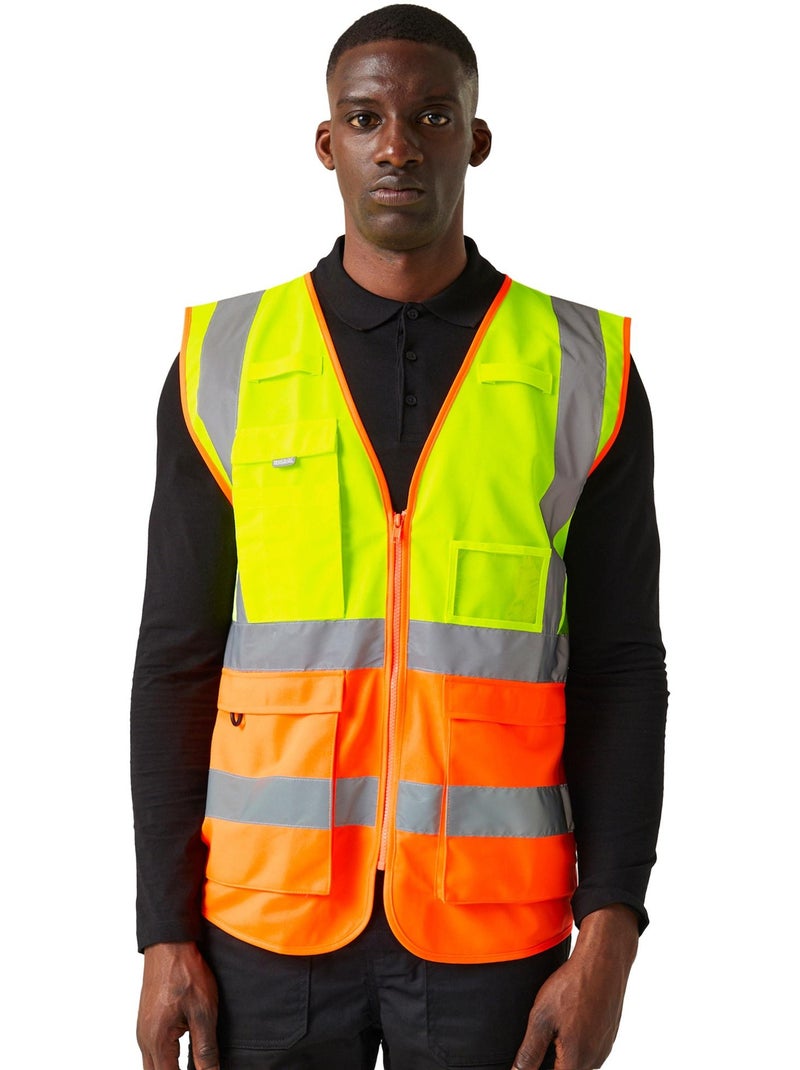 Chaleco de alta visibilidad pro executive para hombre - regatta Amarillo claro - Kiabi