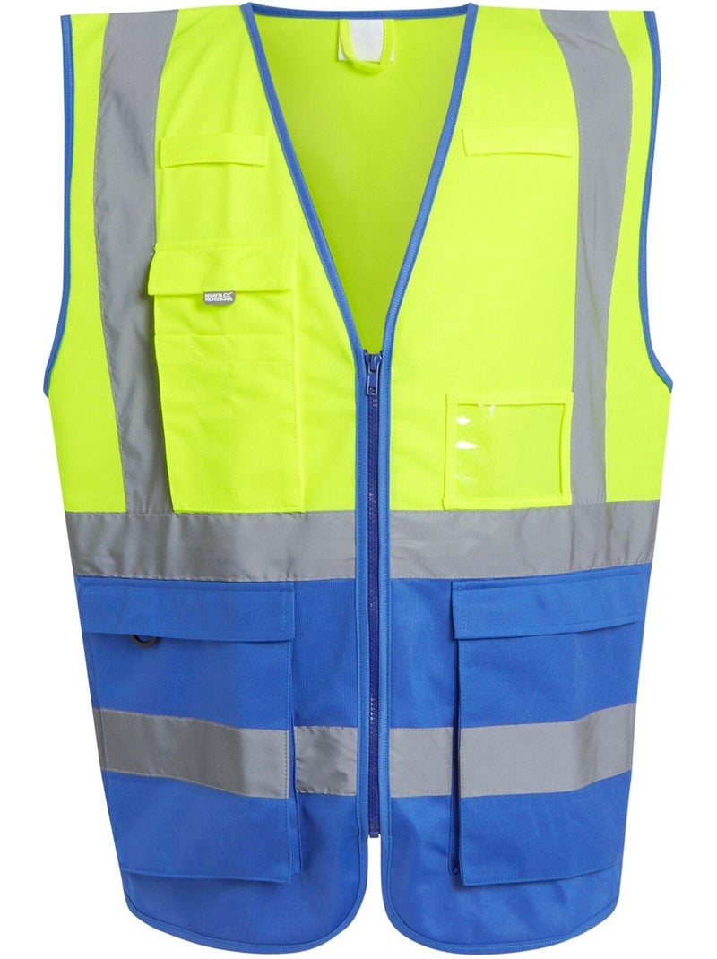 Chaleco de alta visibilidad pro executive para hombre - regatta Azul Amarillo Azul - Kiabi