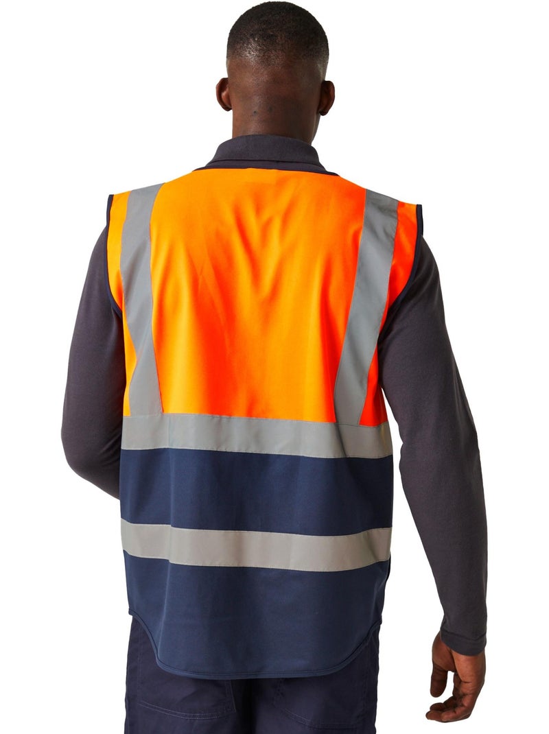 Chaleco de alta visibilidad pro executive para hombre - regatta Azul/Naranja/Amarillo - Kiabi