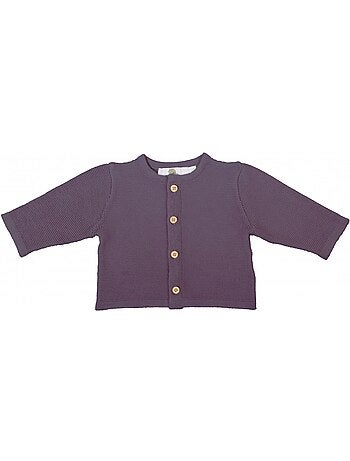 Chaleco de bebé de punto de algodón orgánico