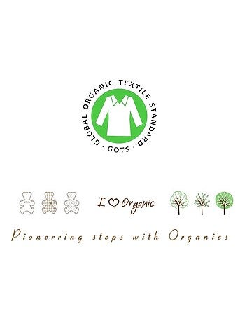 Chaleco de bebé en punto de algodón orgánico luna | Kitikate