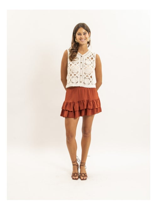 Chaleco de crochet sin mangas KAPADOCE - Kiabi