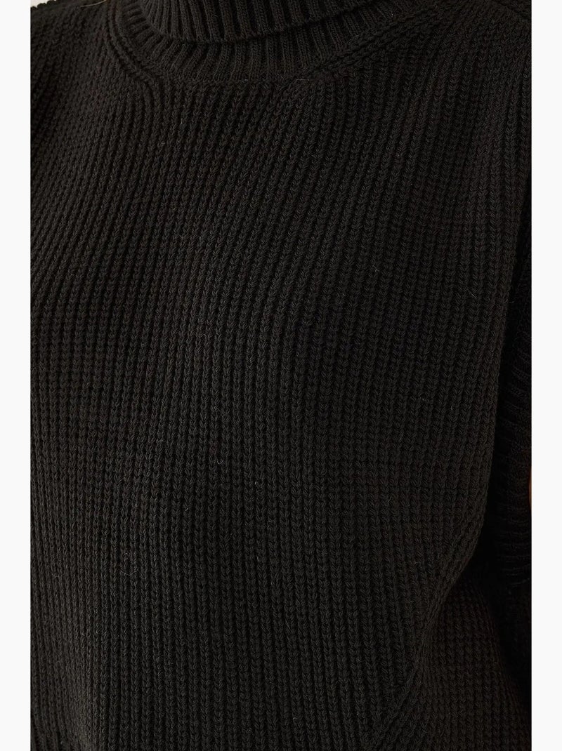 Chaleco de cuello alto de corte relajado hiccup Negro - Kiabi