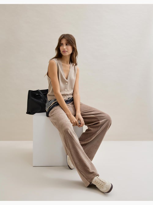 Chaleco de escote en V, MO Fashion - Kiabi