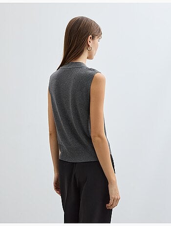 Chaleco de escote en V, MO Fashion