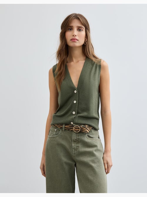 Chaleco de escote en V, MO Fashion - Kiabi