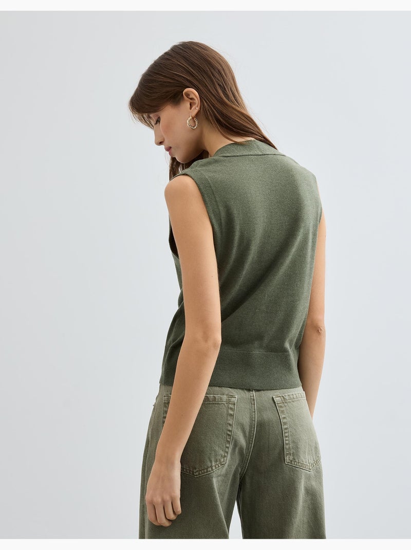 Chaleco de escote en V, MO Fashion Verde - Kiabi