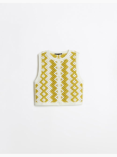 Chaleco de ganchillo, MO Fashion - Kiabi Chaleco de ganchillo, MO Fashion - Kiabi