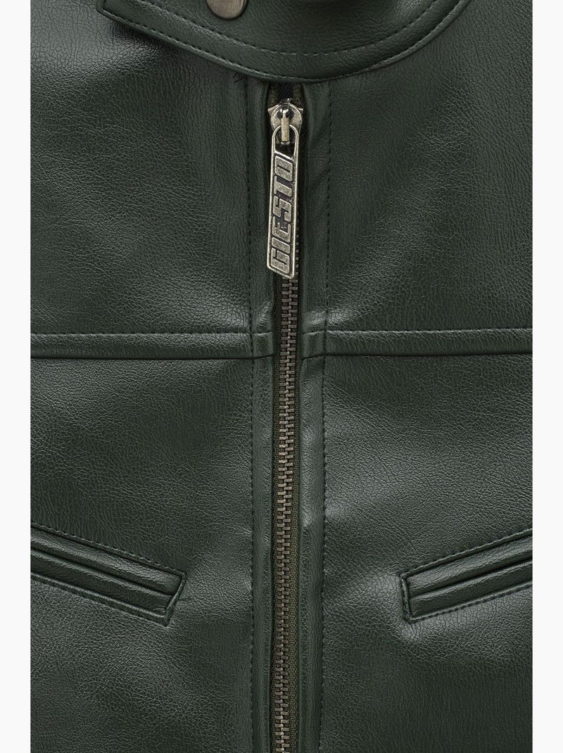 Chaleco de hombre entallado giesto Verde oscuro - Kiabi