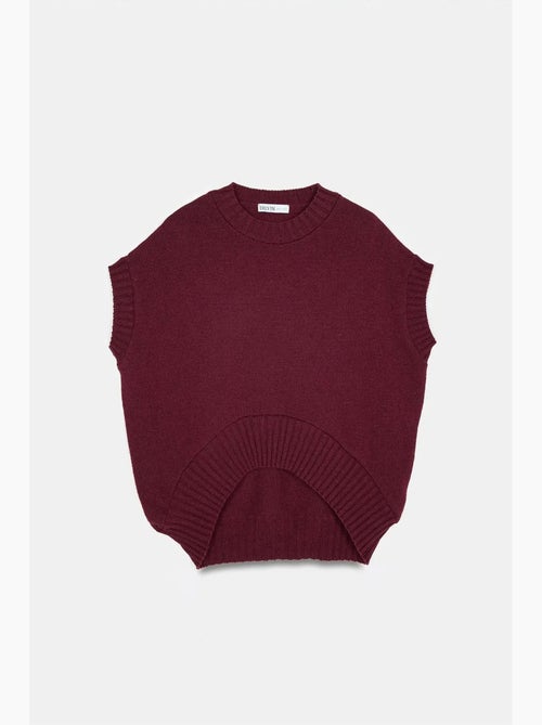 Chaleco de jersey de punto acanalado oversize dilvin - Kiabi Chaleco de jersey de punto acanalado oversize dilvin - Kiabi