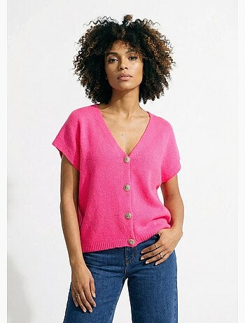 Chaleco de manga corta con botones metálicos - AFIBEL