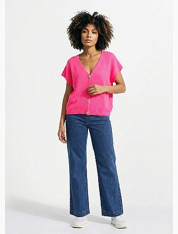 Chaleco de manga corta con botones metálicos - AFIBEL