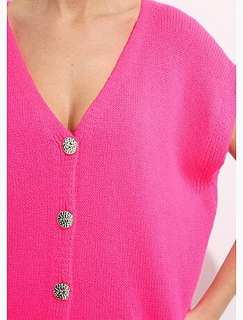 Chaleco de manga corta con botones metálicos - AFIBEL