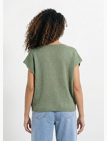 Chaleco de manga corta con botones metálicos - AFIBEL