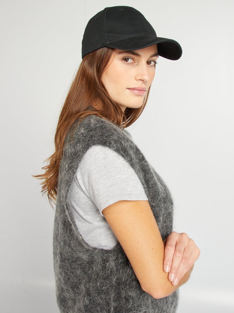 Chaleco de mezcla de lana y mohair GRIS - Kiabi