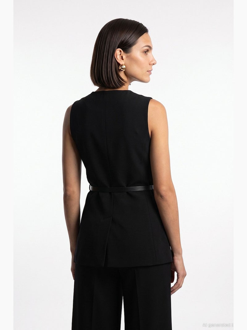 Chaleco de mujer dilvin Negro - Kiabi