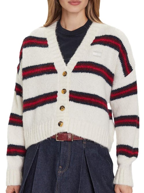 Chaleco de Mujer Tommy Hilfiger a Rayas - Kiabi Chaleco de Mujer Tommy Hilfiger a Rayas - Kiabi
