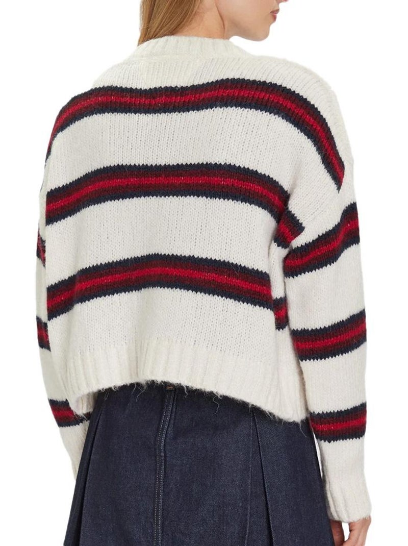 Chaleco de Mujer Tommy Hilfiger a Rayas Crudo - Kiabi