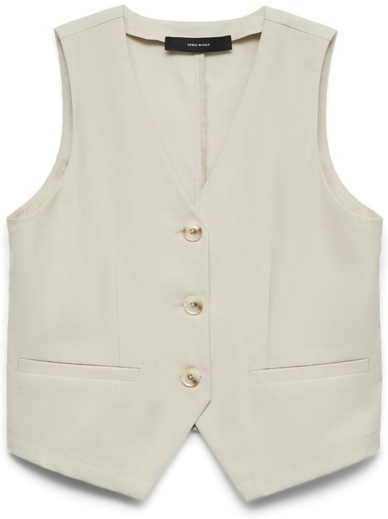 Chaleco de Mujer Vero Moda Beige - Kiabi