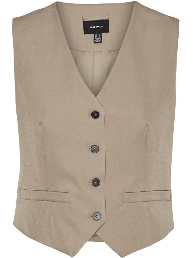 Chaleco de Mujer Vero Moda Beige - Kiabi