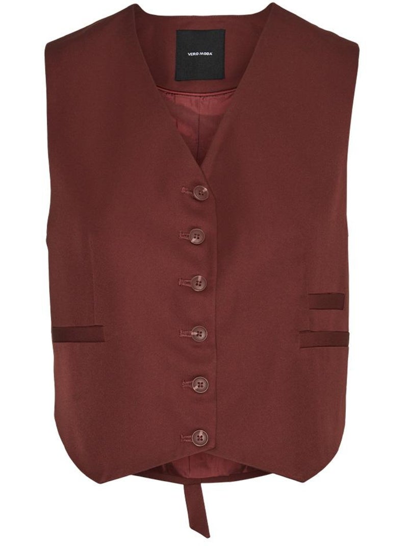 Chaleco de Mujer Vero Moda Marrón tabaco - Kiabi
